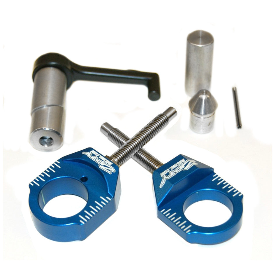 Rear Axle Blocks Chain Adjuster For Kawasaki KX125 KX250 03-08 - Foto 5