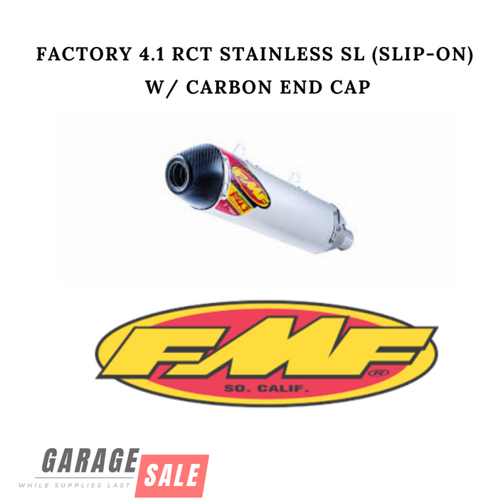 FMF Factory 4.1 RCT Stainless SL (Slip-On) W/ Carbon End Cap